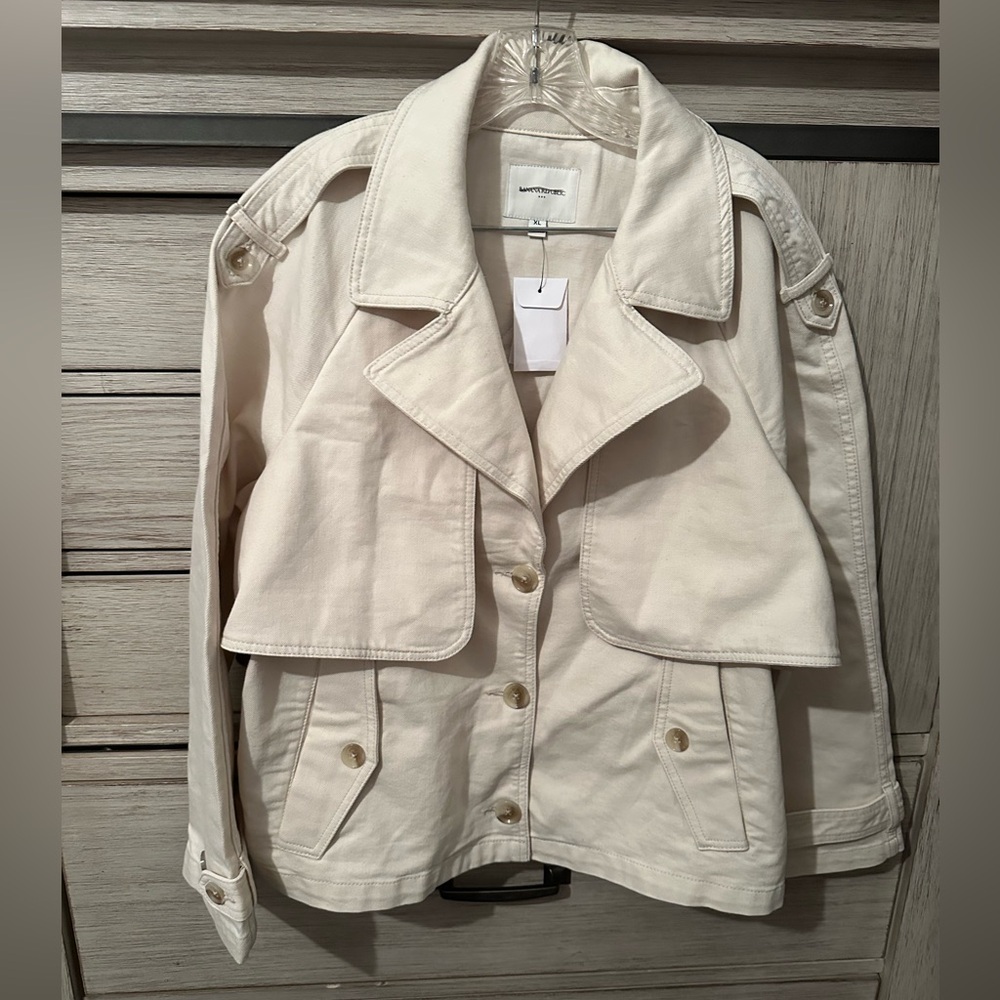 Banana Republic Denim Short Trench Jacket - Picture 3 of 5